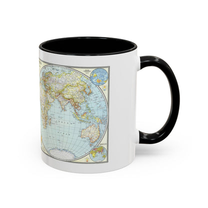 World Map (1941) (Map) Accent Coffee Mug