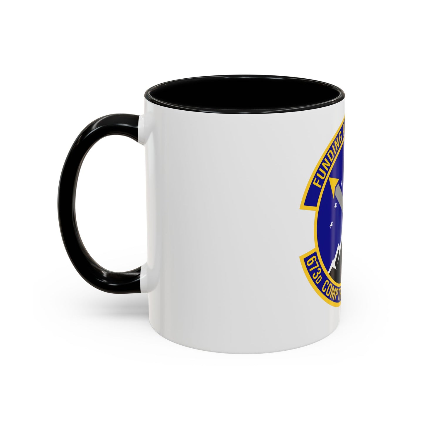673d Comptroller Squadron (U.S. Air Force) Accent Coffee Mug