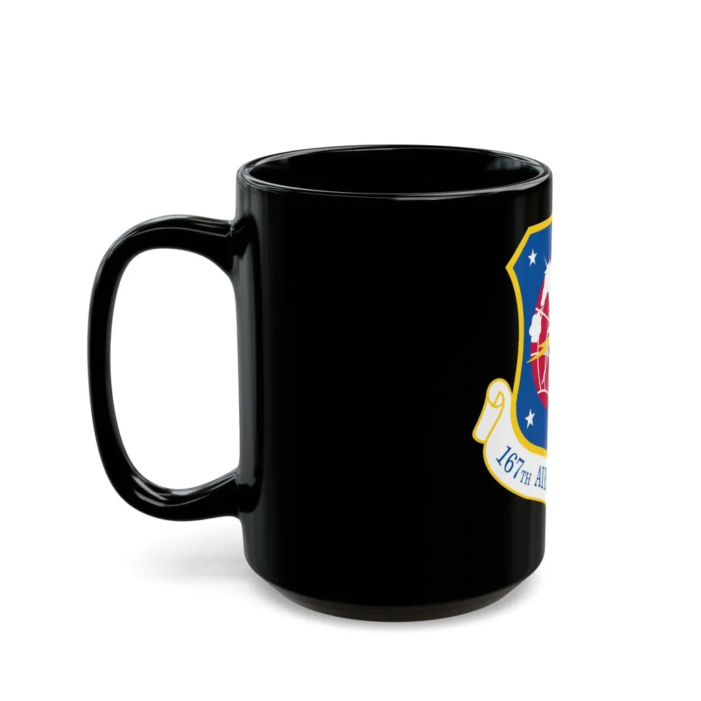 167th Airlift Wing (U.S. Air Force) Black Coffee Mug-Go Mug Yourself