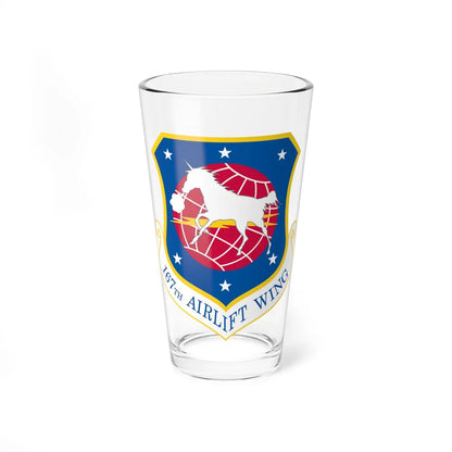 167th Airlift Wing (U.S. Air Force) Pint Glass 16oz-16oz-Go Mug Yourself