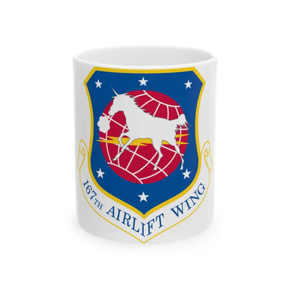 167th Airlift Wing (U.S. Air Force) White Coffee Mug-11oz-Go Mug Yourself