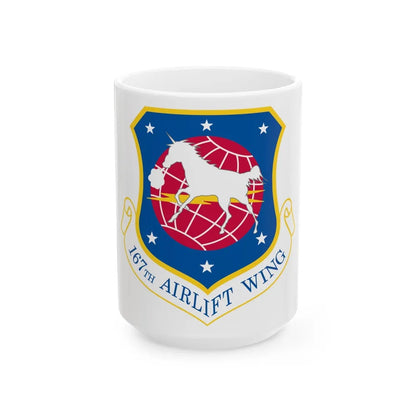 167th Airlift Wing (U.S. Air Force) White Coffee Mug-15oz-Go Mug Yourself