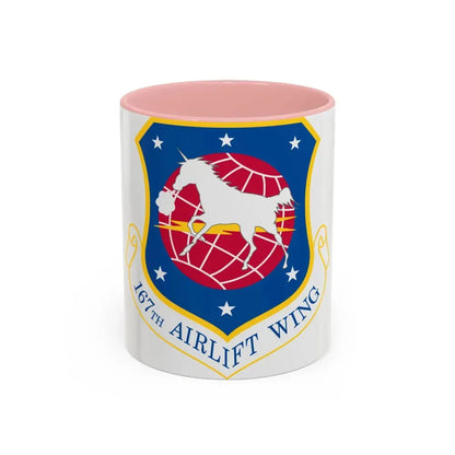 167th Airlift Wing (U.S. Air Force) Accent Coffee Mug 11oz Pink - Go Mug Yourself