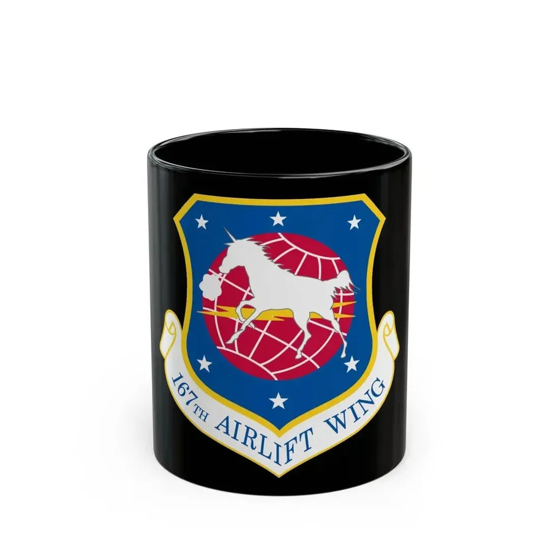 167th Airlift Wing (U.S. Air Force) Black Coffee Mug 11oz - Go Mug Yourself