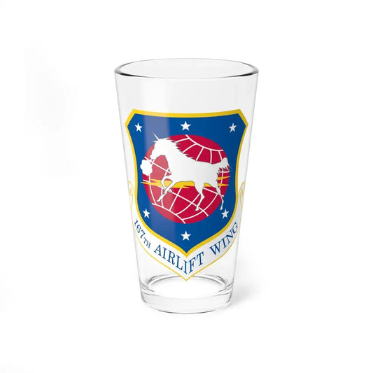 167th Airlift Wing (U.S. Air Force) Pint Glass 16oz 16oz - Go Mug Yourself