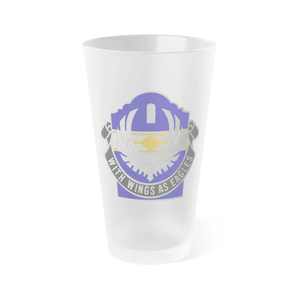 168 Aviation Group (U.S. Army) Frosted Pint Glass 16oz-Go Mug Yourself