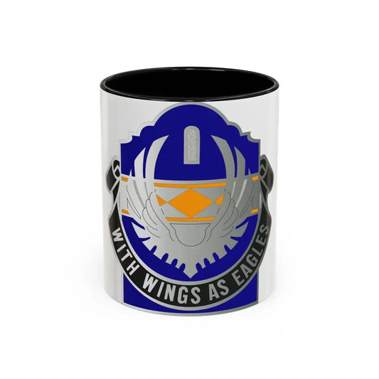 168 Aviation Group (U.S. Army) Accent Coffee Mug 11oz Black - Go Mug Yourself