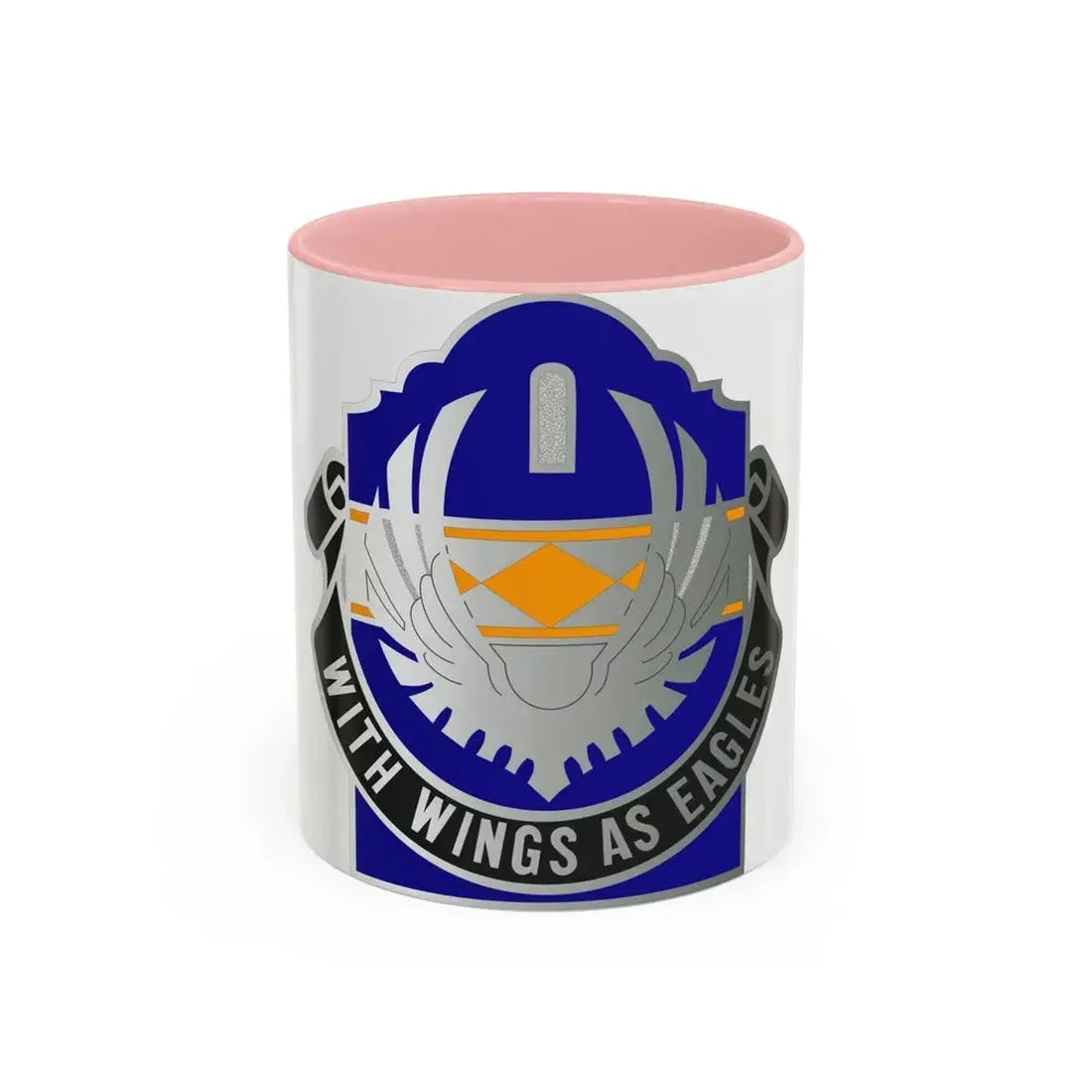 168 Aviation Group (U.S. Army) Accent Coffee Mug 11oz Pink - Go Mug Yourself