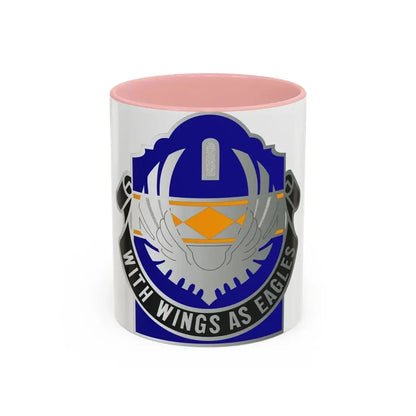 168 Aviation Group (U.S. Army) Accent Coffee Mug 11oz Pink - Go Mug Yourself