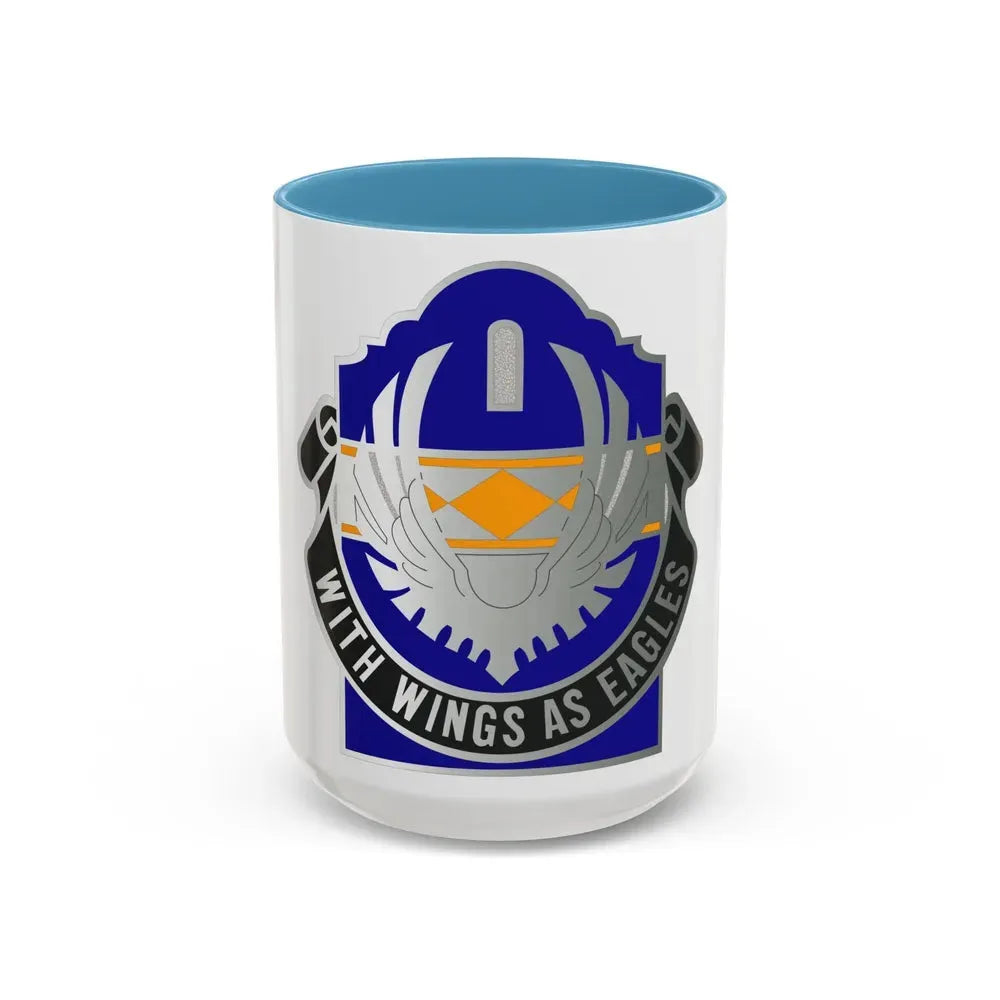 168 Aviation Group (U.S. Army) Accent Coffee Mug 15oz Light Blue - Go Mug Yourself