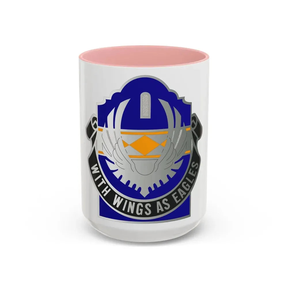 168 Aviation Group (U.S. Army) Accent Coffee Mug 15oz Pink - Go Mug Yourself