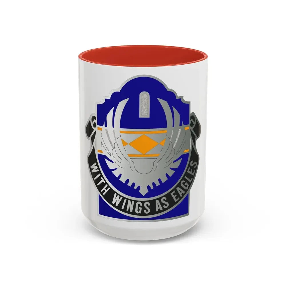 168 Aviation Group (U.S. Army) Accent Coffee Mug 15oz Red - Go Mug Yourself