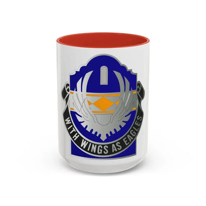 168 Aviation Group (U.S. Army) Accent Coffee Mug 15oz Red - Go Mug Yourself