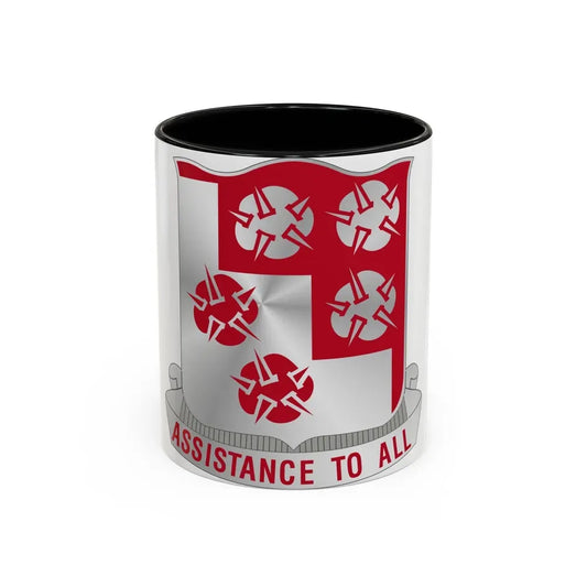168 Engineer Battalion (U.S. Army) Accent Coffee Mug 11oz Black - Go Mug Yourself