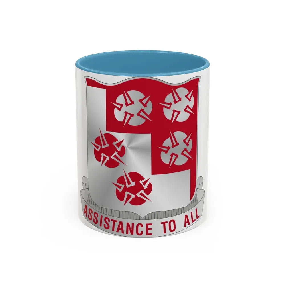 168 Engineer Battalion (U.S. Army) Accent Coffee Mug 11oz Light Blue - Go Mug Yourself