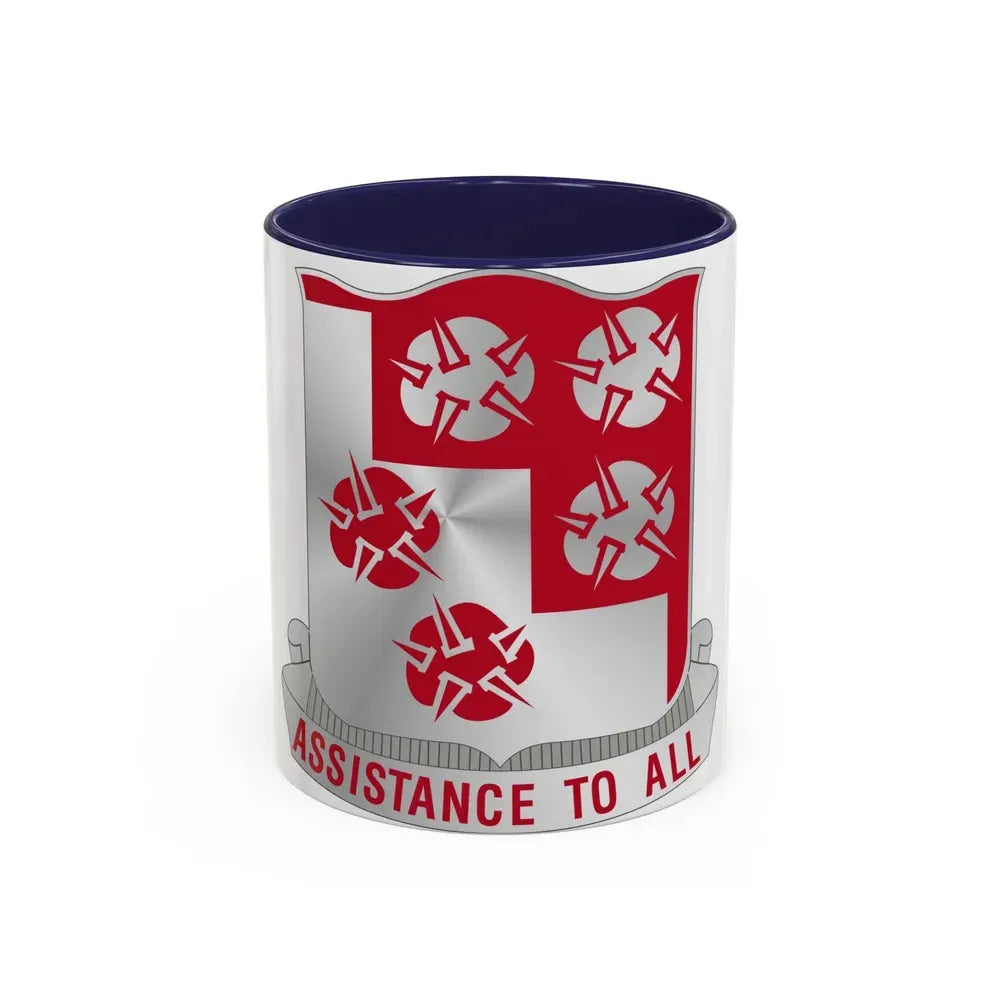 168 Engineer Battalion (U.S. Army) Accent Coffee Mug 11oz Navy - Go Mug Yourself