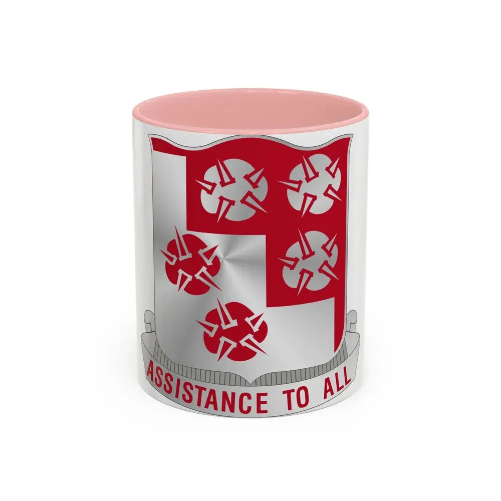 168 Engineer Battalion (U.S. Army) Accent Coffee Mug 11oz Pink - Go Mug Yourself