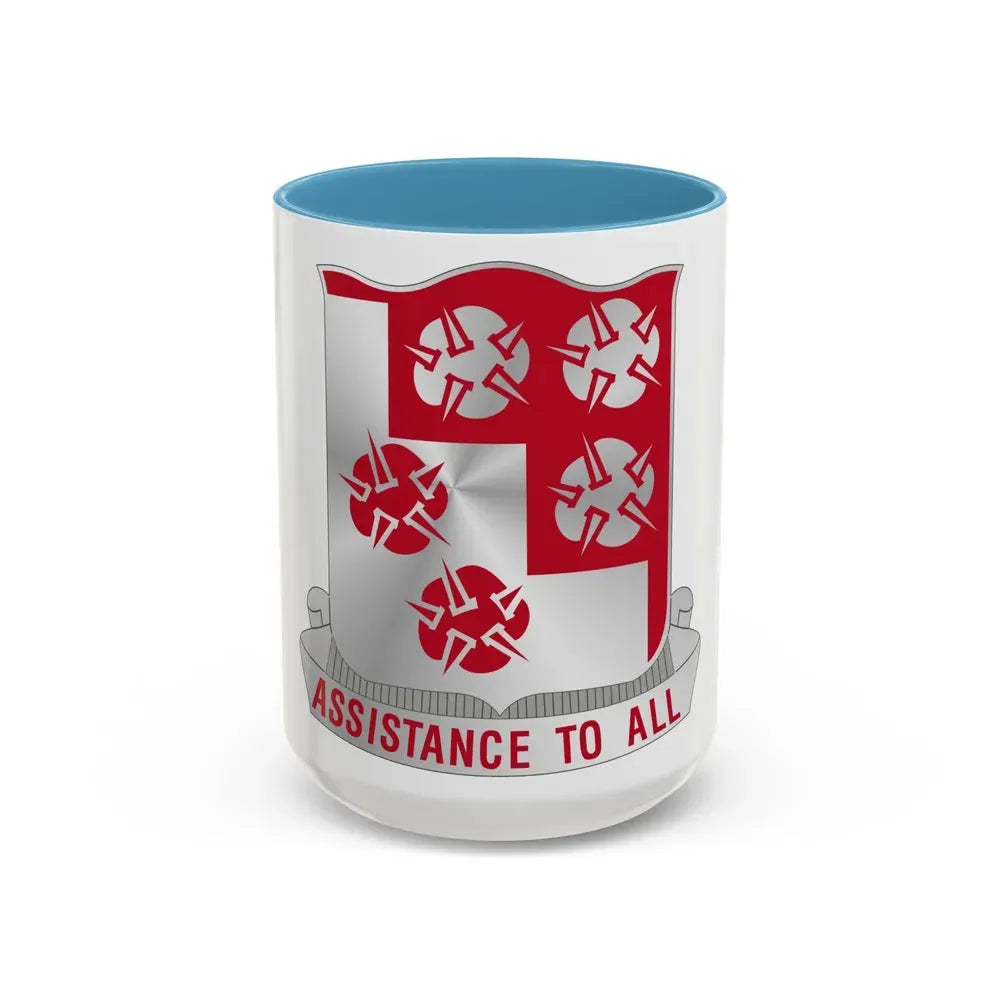 168 Engineer Battalion (U.S. Army) Accent Coffee Mug 15oz Light Blue - Go Mug Yourself