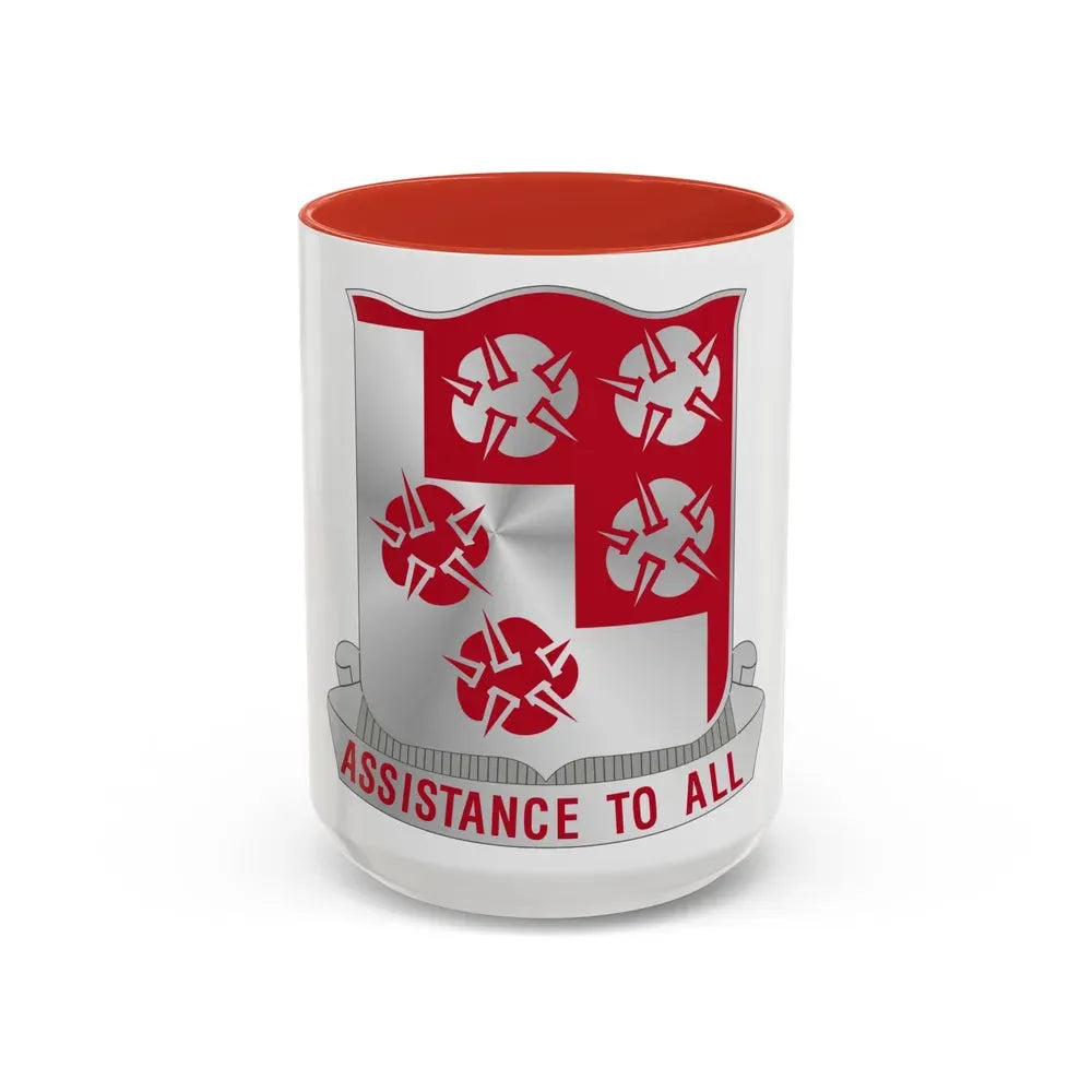 168 Engineer Battalion (U.S. Army) Accent Coffee Mug 15oz Red - Go Mug Yourself