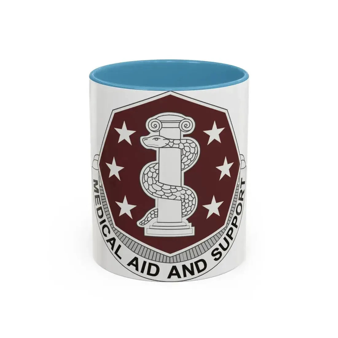 168 Medical Battalion (U.S. Army) Accent Coffee Mug 11oz Light Blue - Go Mug Yourself