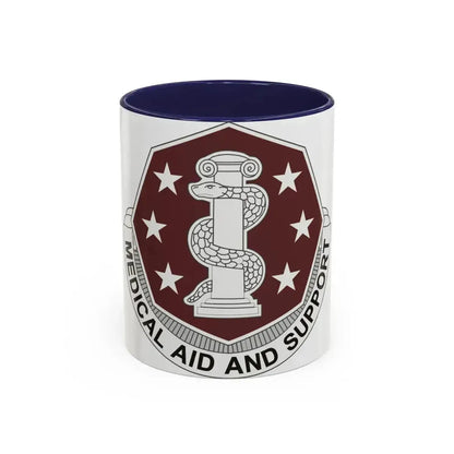 168 Medical Battalion (U.S. Army) Accent Coffee Mug 11oz Navy - Go Mug Yourself