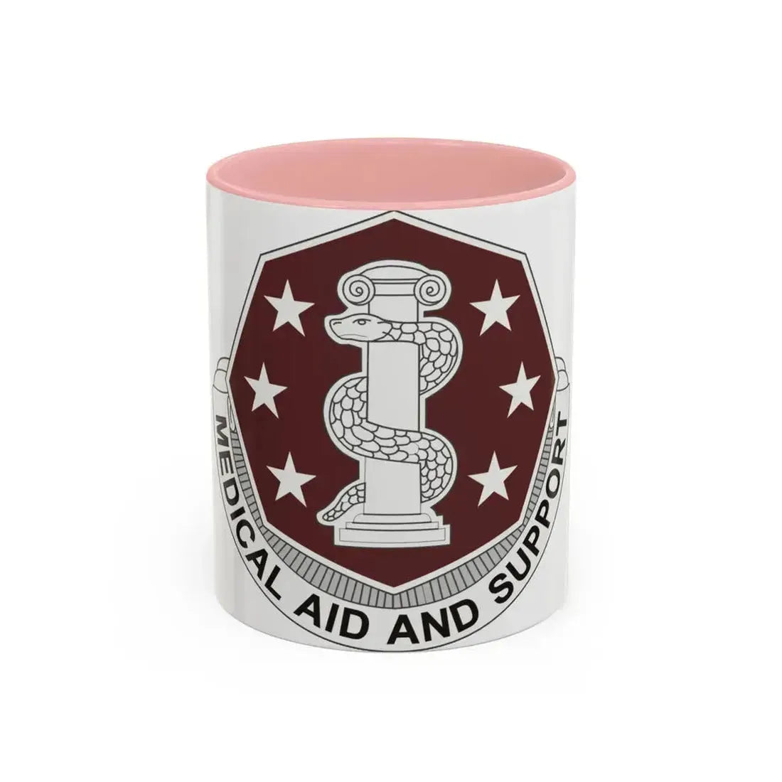 168 Medical Battalion (U.S. Army) Accent Coffee Mug 11oz Pink - Go Mug Yourself