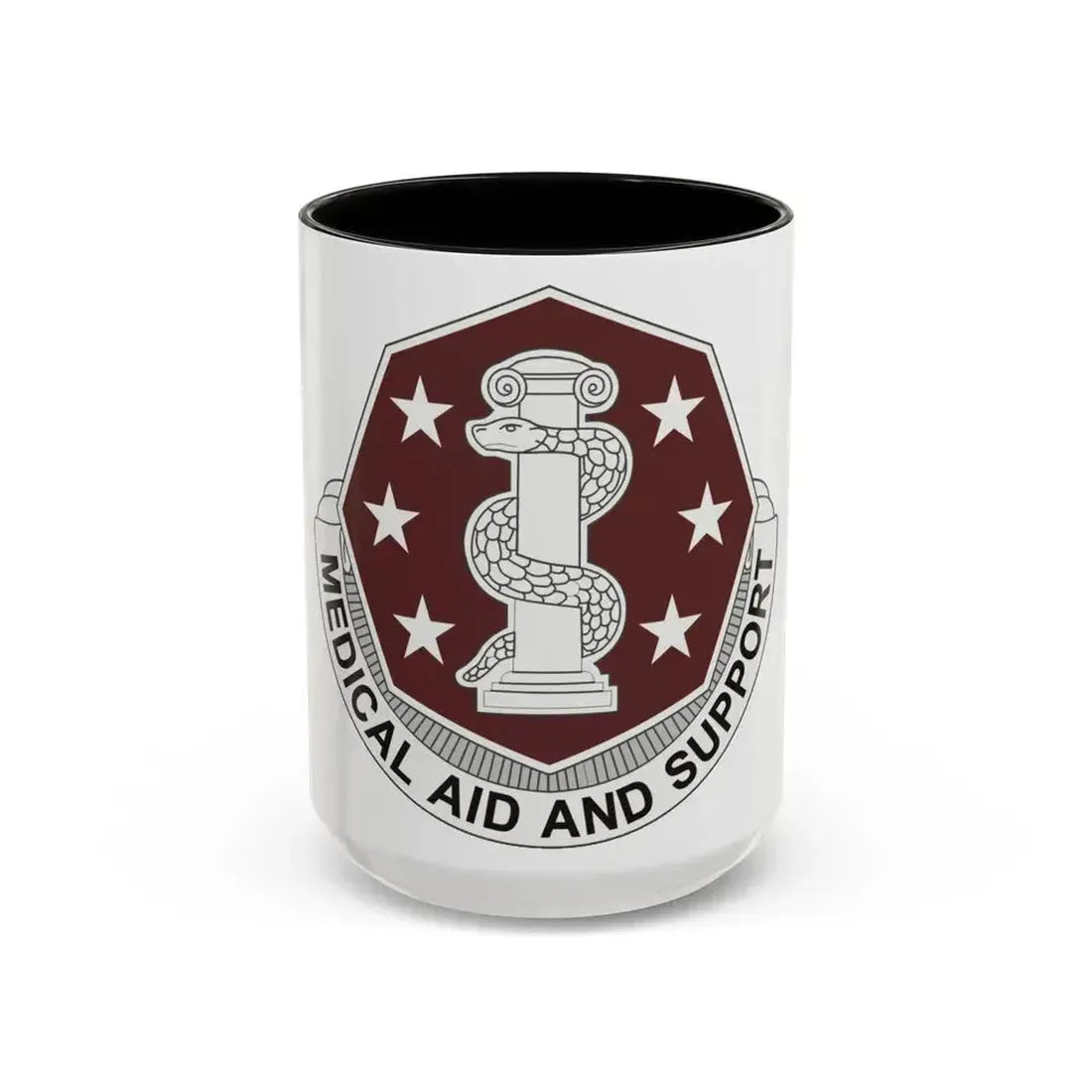 168 Medical Battalion (U.S. Army) Accent Coffee Mug 15oz Black - Go Mug Yourself