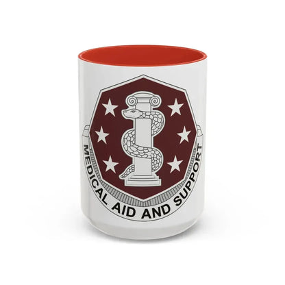 168 Medical Battalion (U.S. Army) Accent Coffee Mug 15oz Red - Go Mug Yourself