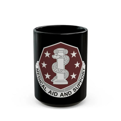 168 Medical Battalion (U.S. Army) Black Coffee Mug 15oz - Go Mug Yourself