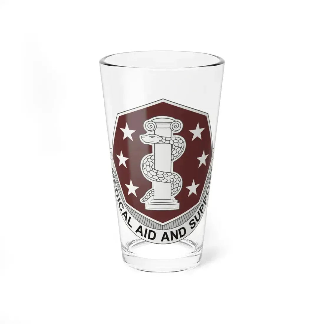 168 Medical Battalion (U.S. Army) Pint Glass 16oz 16oz - Go Mug Yourself