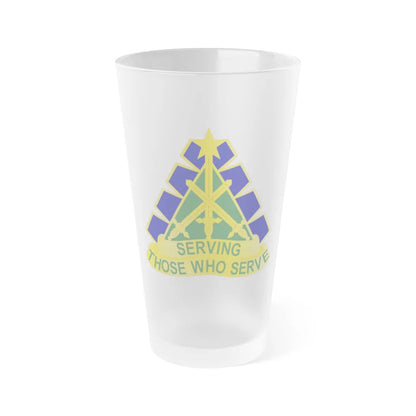 168 Military Police Battalion (U.S. Army) Frosted Pint Glass 16oz-Go Mug Yourself