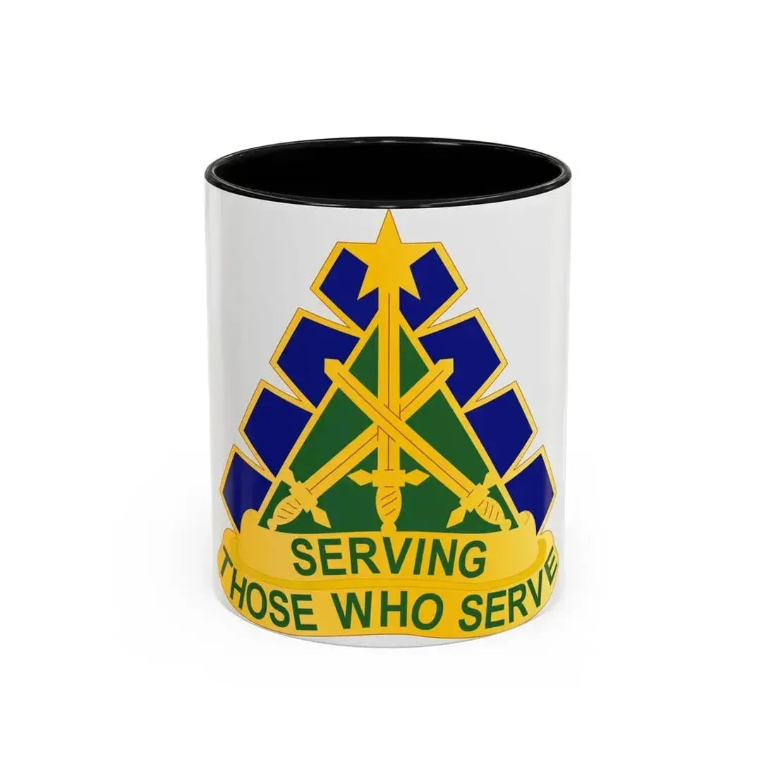 168 Military Police Battalion (U.S. Army) Accent Coffee Mug 11oz Black - Go Mug Yourself