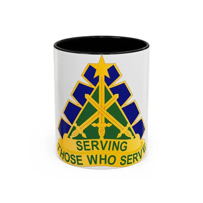 168 Military Police Battalion (U.S. Army) Accent Coffee Mug 11oz Black - Go Mug Yourself