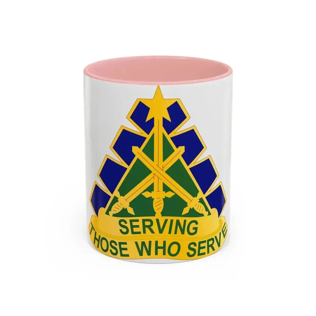 168 Military Police Battalion (U.S. Army) Accent Coffee Mug 11oz Pink - Go Mug Yourself