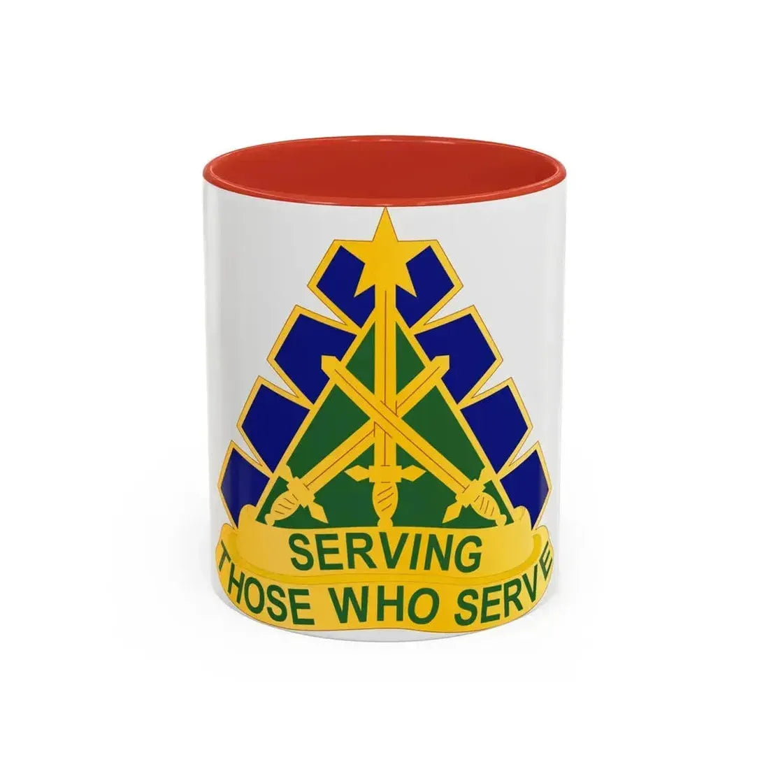 168 Military Police Battalion (U.S. Army) Accent Coffee Mug 11oz Red - Go Mug Yourself