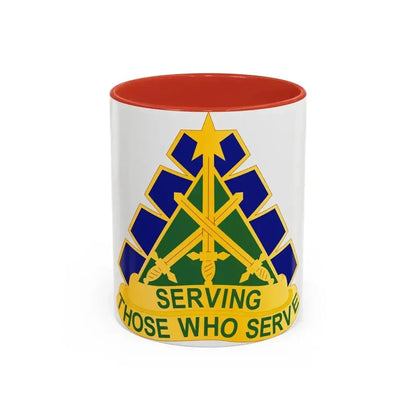 168 Military Police Battalion (U.S. Army) Accent Coffee Mug 11oz Red - Go Mug Yourself