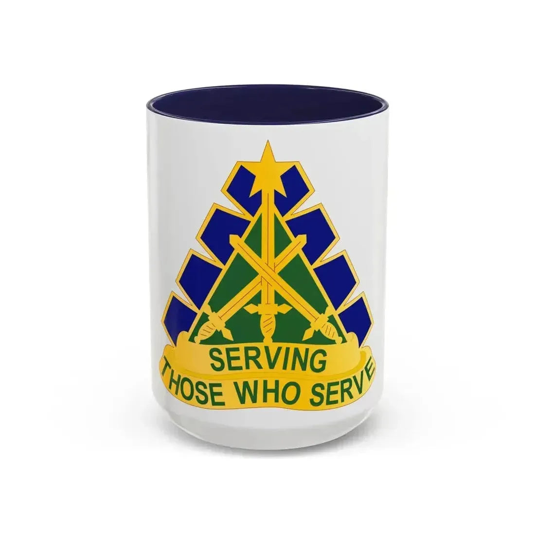 168 Military Police Battalion (U.S. Army) Accent Coffee Mug 15oz Navy - Go Mug Yourself