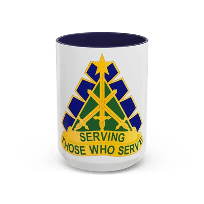 168 Military Police Battalion (U.S. Army) Accent Coffee Mug 15oz Navy - Go Mug Yourself