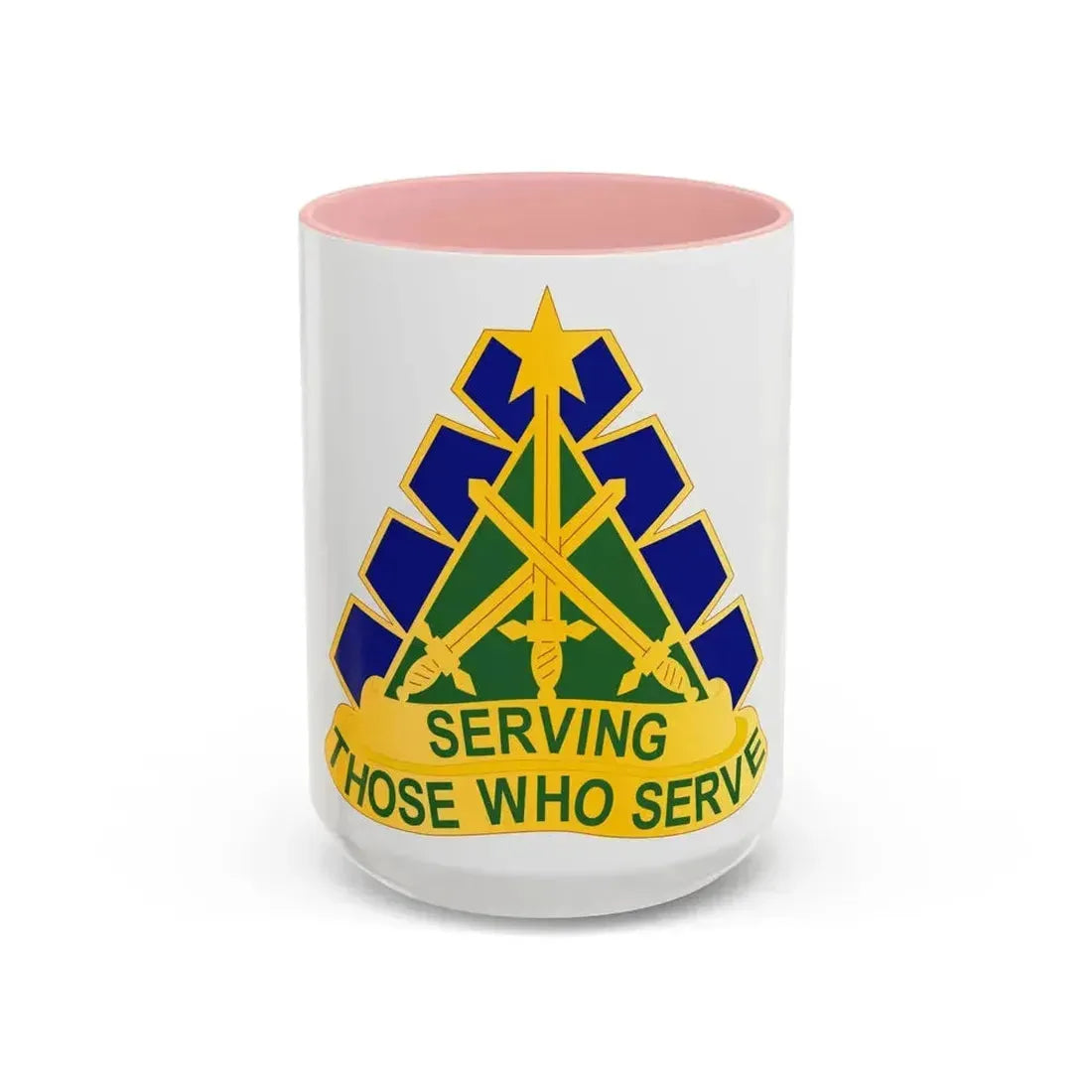 168 Military Police Battalion (U.S. Army) Accent Coffee Mug 15oz Pink - Go Mug Yourself