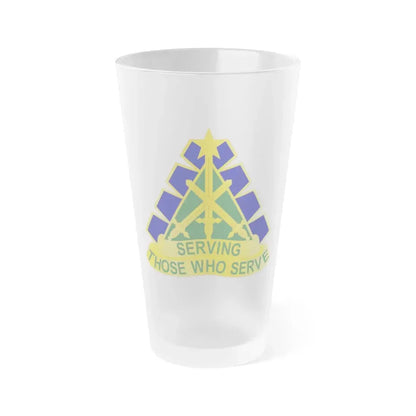 168 Military Police Battalion (U.S. Army) Frosted Pint Glass 16oz Default Title - Go Mug Yourself