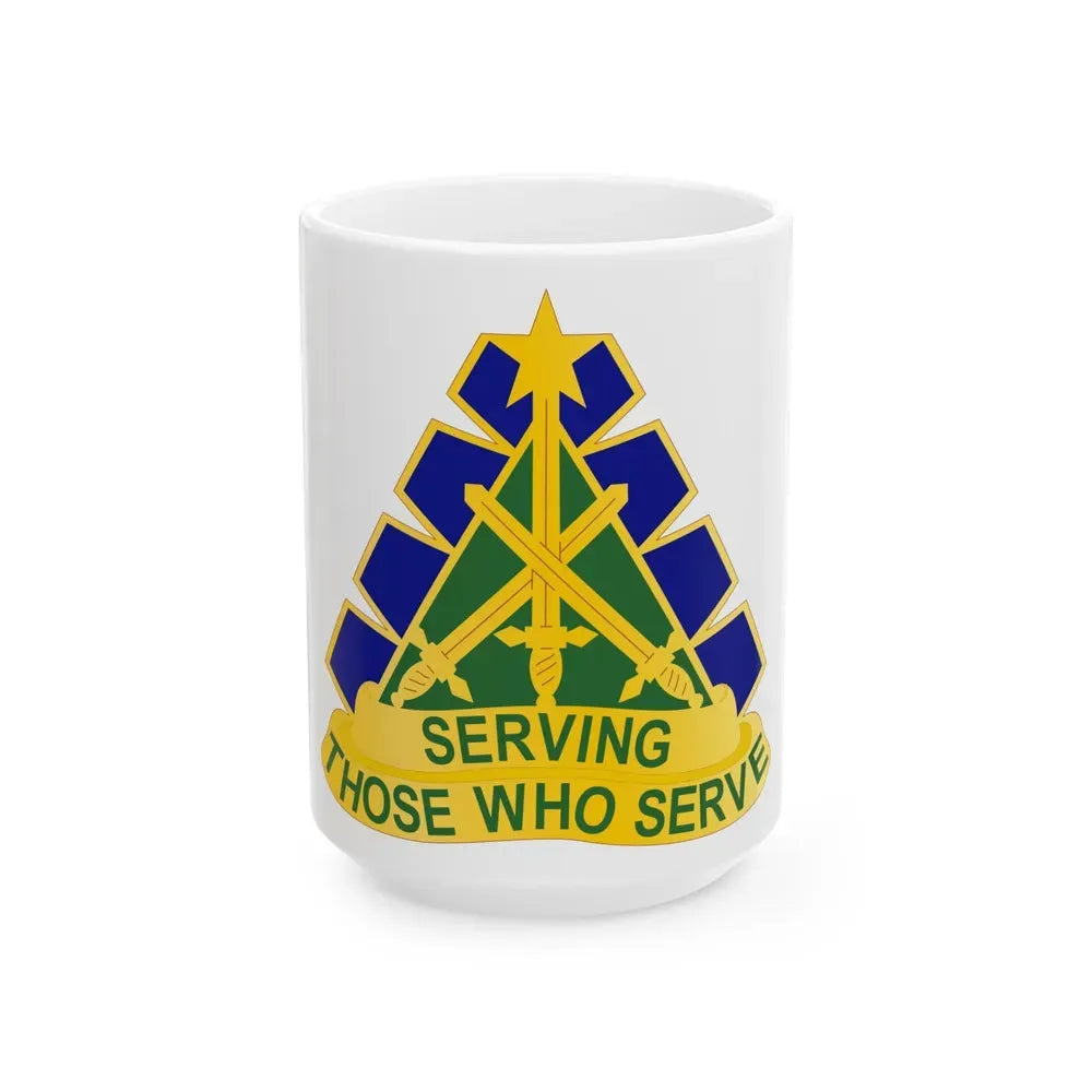 168 Military Police Battalion (U.S. Army) White Coffee Mug 15oz - Go Mug Yourself