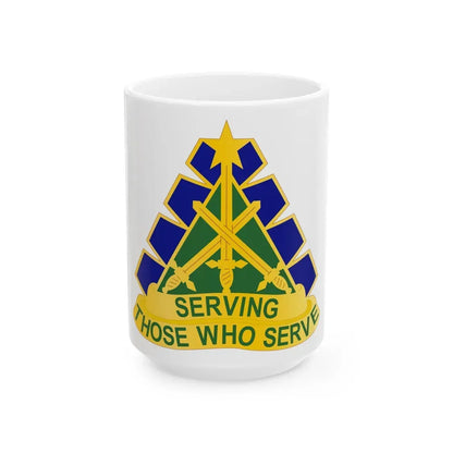 168 Military Police Battalion (U.S. Army) White Coffee Mug 15oz - Go Mug Yourself