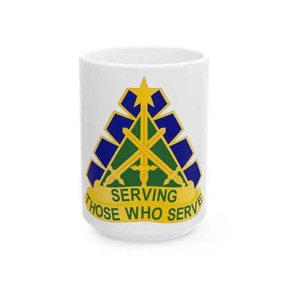 168 Military Police Battalion (U.S. Army) White Coffee Mug 15oz - Go Mug Yourself