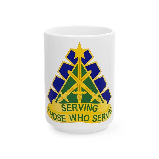 168 Military Police Battalion (U.S. Army) White Coffee Mug 15oz - Go Mug Yourself