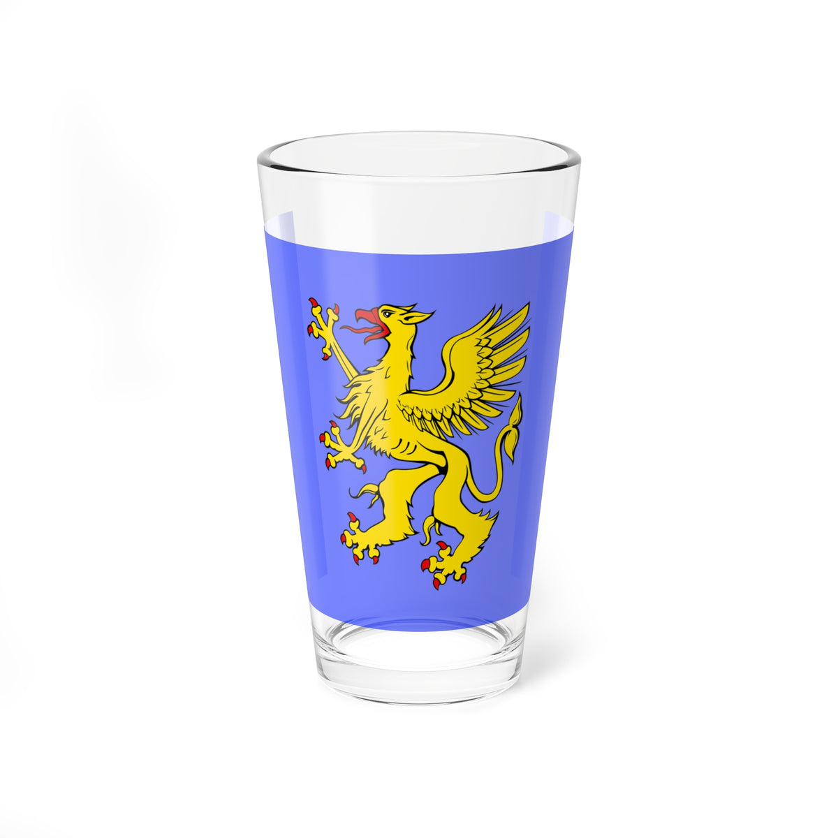 Drapeau Saint-Brieuc (France) Pint Glass 16oz