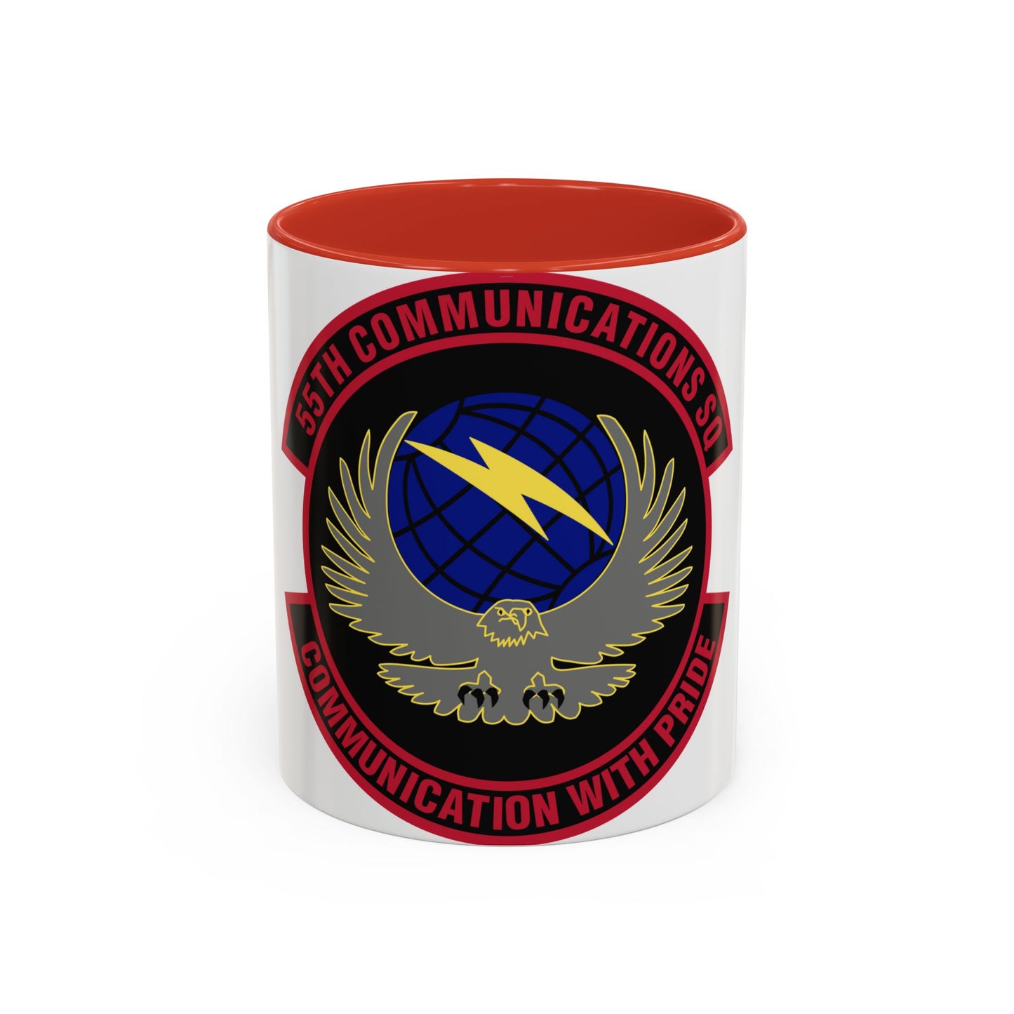 55th Communications Squadron (U.S. Air Force) Accent Coffee Mug