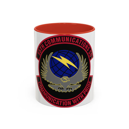 55th Communications Squadron (U.S. Air Force) Accent Coffee Mug