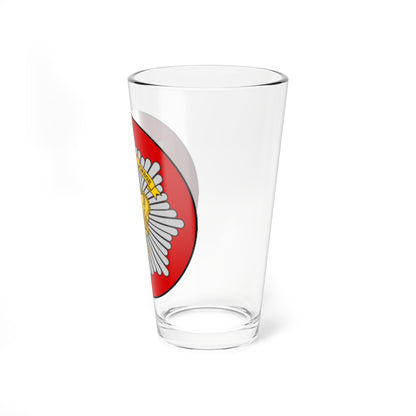 Emblem for the Danish Royal Life Guards I Battalion (Denmark) (Coat of Arms) Pint Glass 16oz