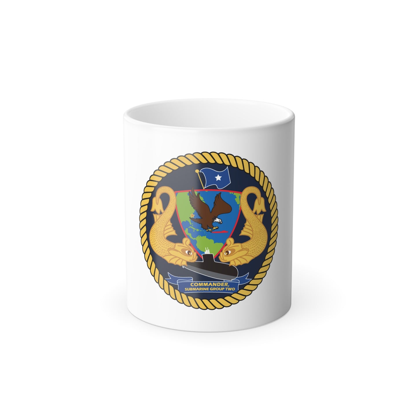 Commander Submarine Group Two (U.S. Navy) Color Changing Mug 11oz