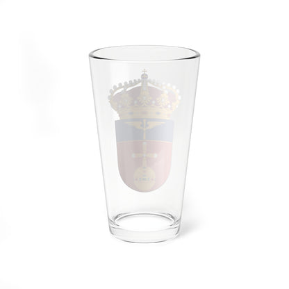 Upplands flygflottilj vapen (Sweden) (Coat of Arms) Pint Glass 16oz